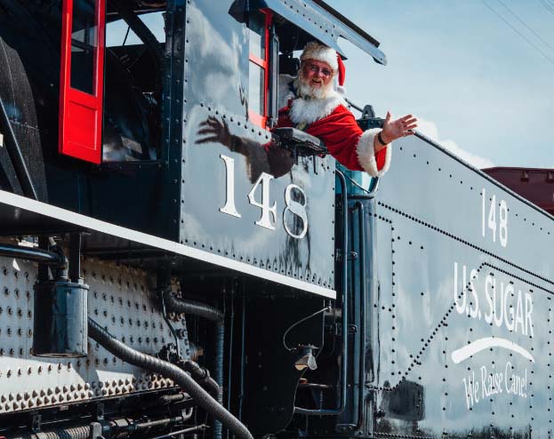 Todos a bordo del Sugar Express para disfrutar de un dulce regalo: ¡Papá Noel!