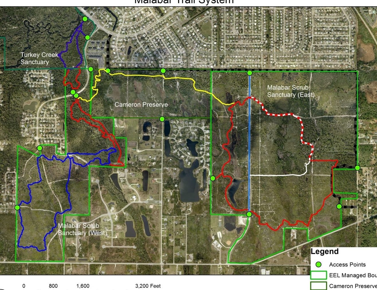 Santuario de Turkey Creek/Senderos Malabar: excelentes carreras